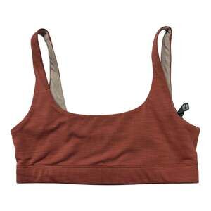 Vuori Ribbed Sports Bra / Bralette Rust Terracotta Size Small
